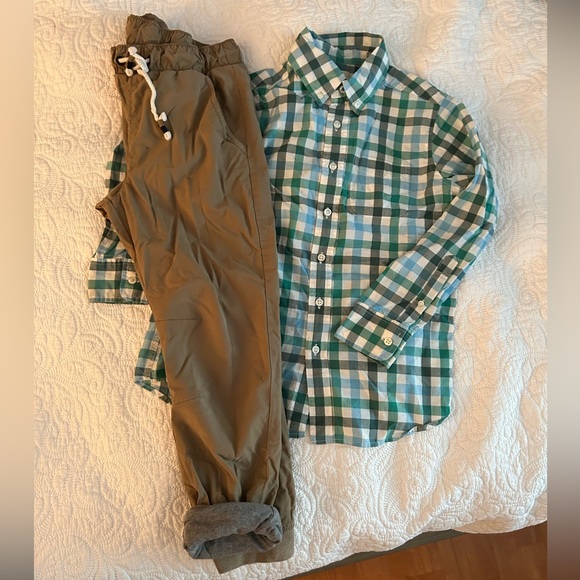 Size 8 lined pants and button down - Picture 1 of 1